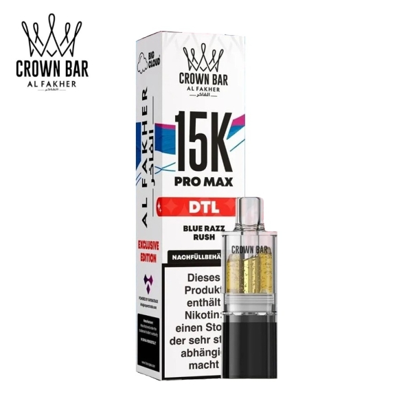 Al Fakher 15K Pro Max - Blue Razz Rush - Pods 6mg DTL